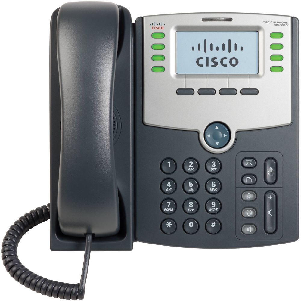 Cisco SPA504G 4-Line IP Phone with 2-Port Switch PoE and LCD Display