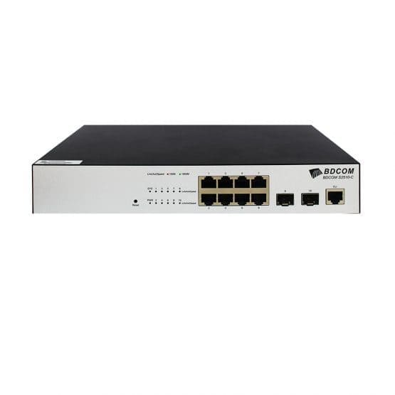 BDCOM S2510-C Switch managed 8 ports 1000M TX, 2 100/1000M SFP ports